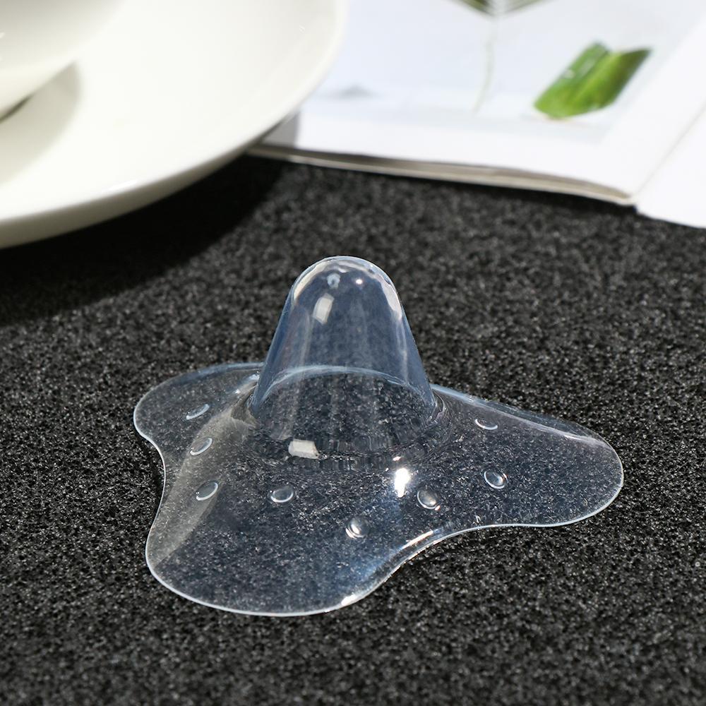 Luol set 2 Miếng Dán Ngực Bằng silica gel Trong Suốt Bảo Vệ Chăm Sóc Ngực Cho Bé Sơ Sinh