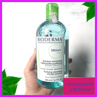Nước Tẩy Trang Bioderma Sébium H20 500ml Dành Cho Da Dầu Và Hỗn Hợp. ROSESHOP VIETNAM SP57