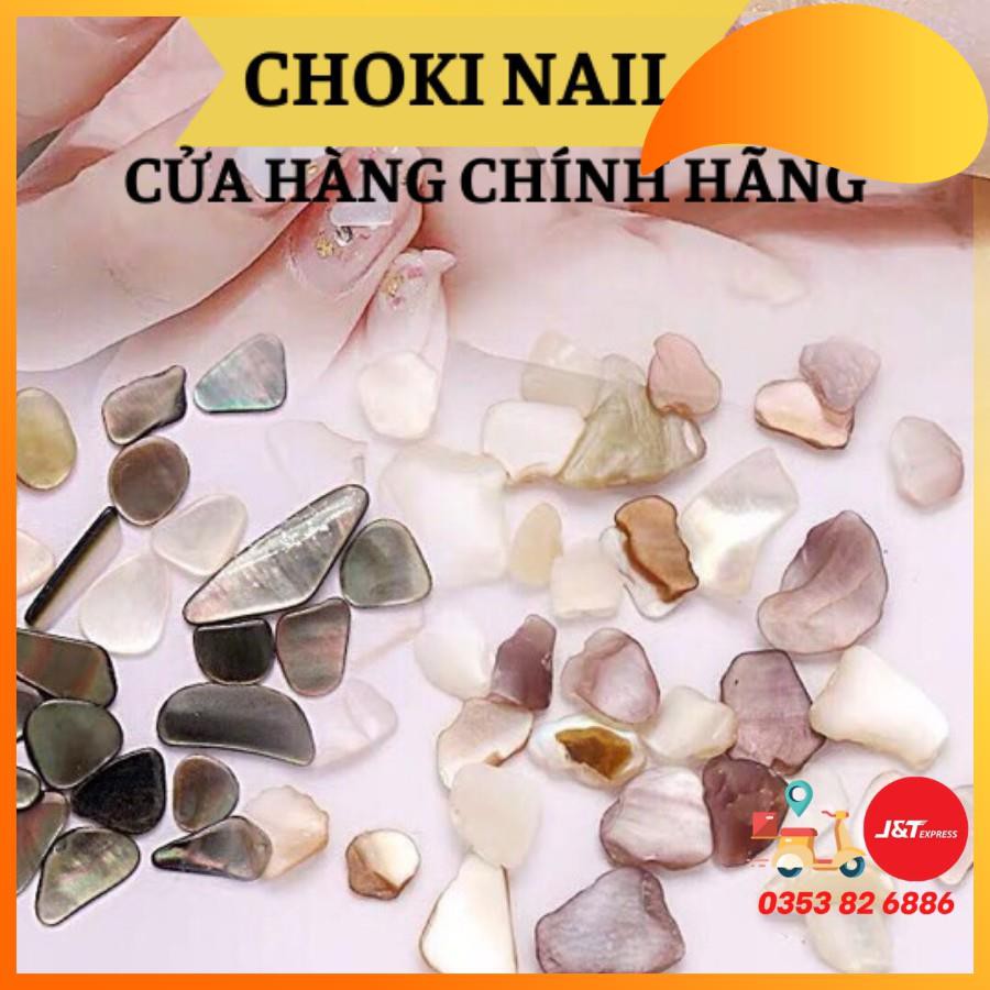 [Hàng cao cấp] Sét xà cừ sỏi 12 màu trang trí móng nail tự nhiên