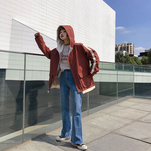 Áo khoác kaki phối viền túi hộp (hình thật)M37 | BigBuy360 - bigbuy360.vn