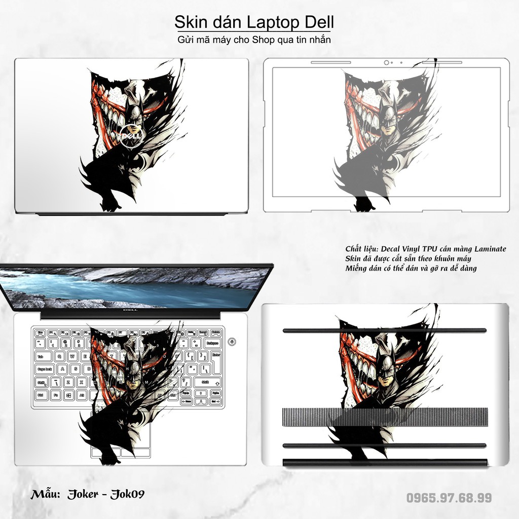 [SELE 30%]  Dán decal cho các dòng Laptop Dell in full 4 mặt hình Joker cực ngầu