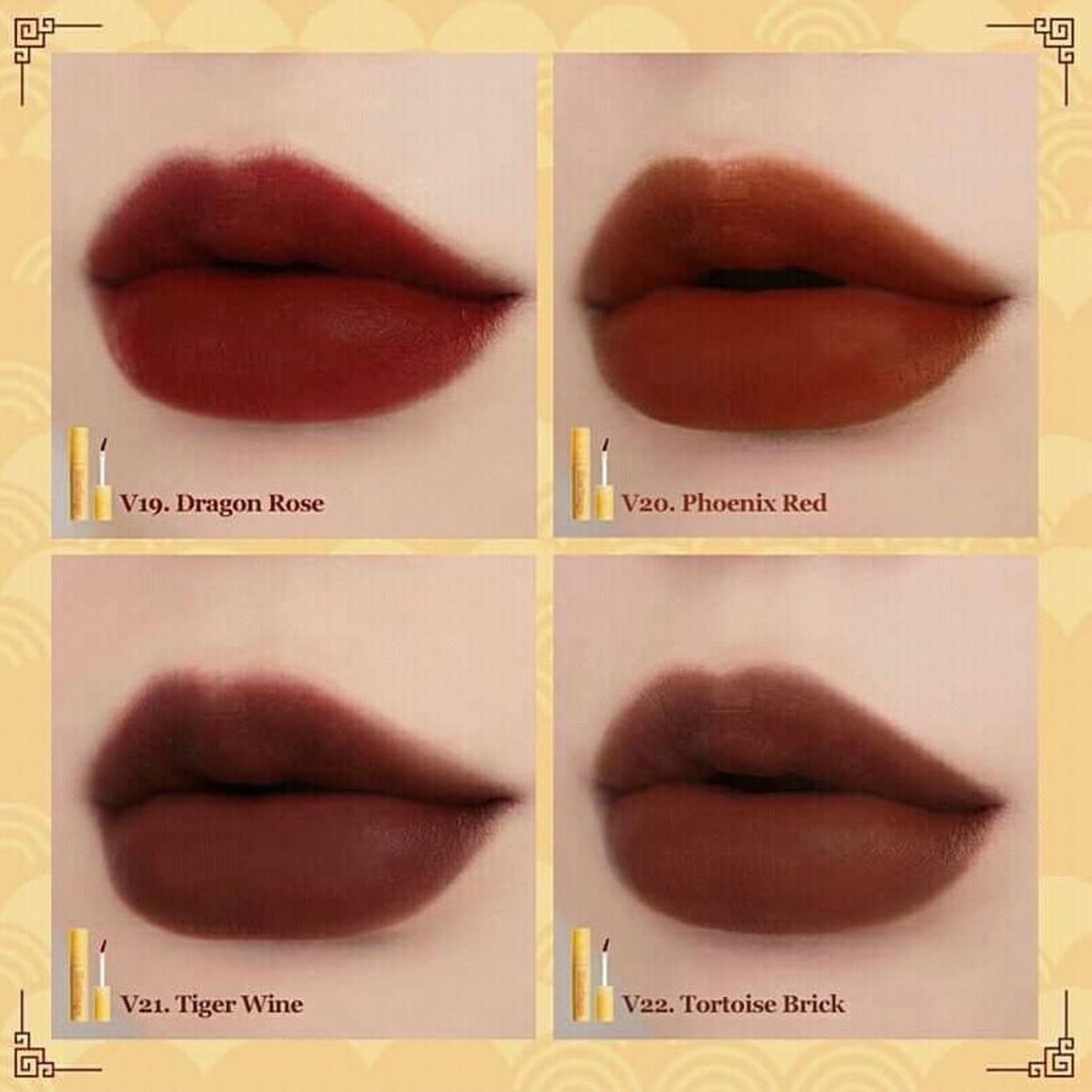 Son Merzy The Heritage Velvet Tint màu V19, V20, V21, V22