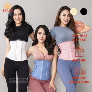 Đai gen nịt bụng latex giảm eo 9 xương có lỗ thoáng khí xuất Nhật cao cấp