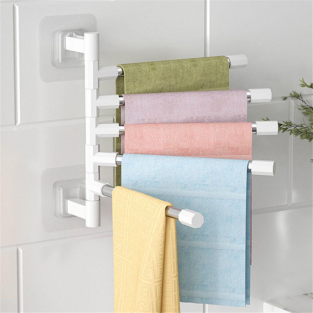 ❀Đơn Giản❀ Giá Đỡ Treo Khăn 2-8 Thanh Nhôm Tiết Kiệm Không Gian