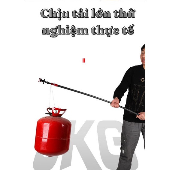 Gác Cần Chống Gió Dài 2,1 m Carbon Cao Cấp
