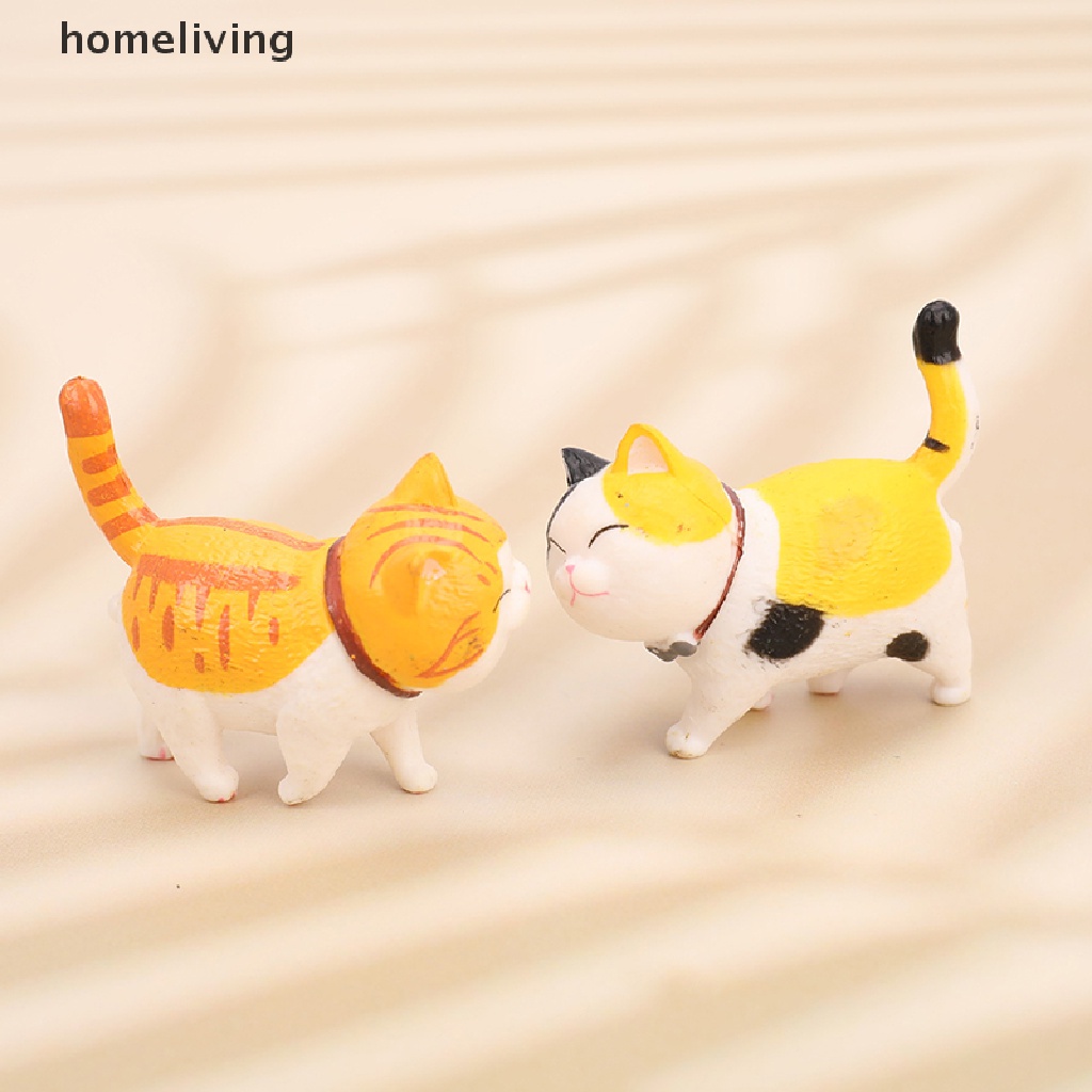 1 Mô Hình Chú Mèo Mini Bằng PVC Dễ Thương Dùng Trang Trí