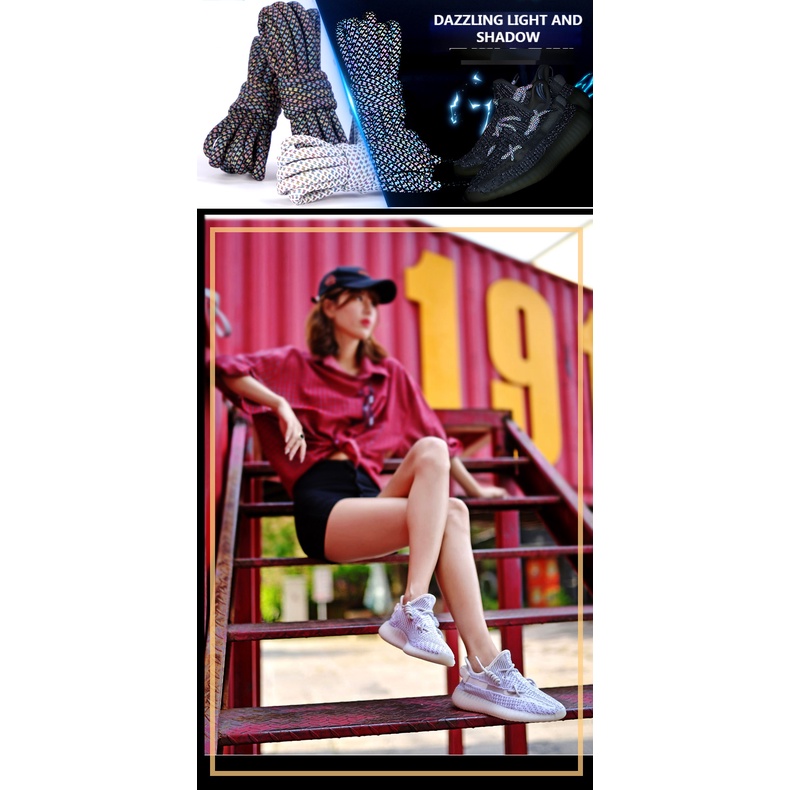 1 Cặp Dây Giày Thể Thao Dài 100/120/140/160CM Dài 3M Phản Quang