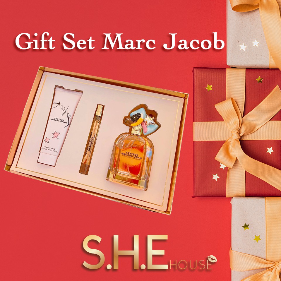 Gift Set Nước Hoa Nữ Marc Jacob Perfect 3 món
