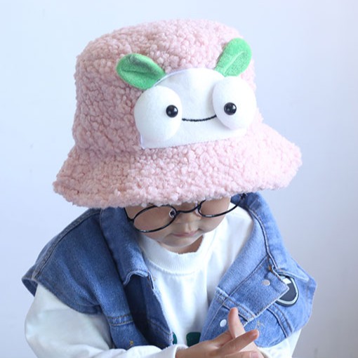 Mũ bucket hoạ tiết hoạt hình phong cách Hàn Quốc dành cho trẻ em