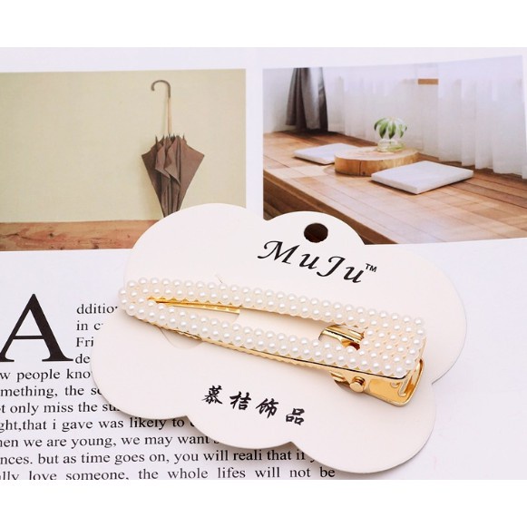 Kẹp Tóc Nhiều Kiểu Hot Trend Pk100 Đính Hạt Ngọc Nhân Tạo Cực Đẹp - Hazo