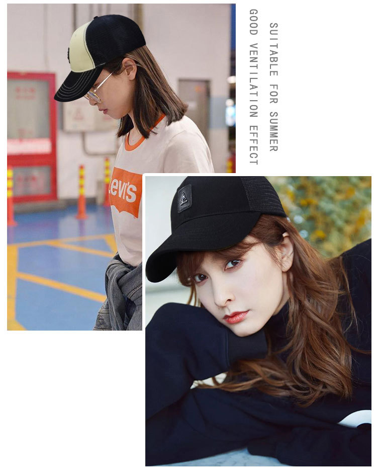 Mũ Lưỡi Trai cotton Phối Lưới Cỡ Lớn 60-68Cm Thời Trang Mùa Hè Cho Nam