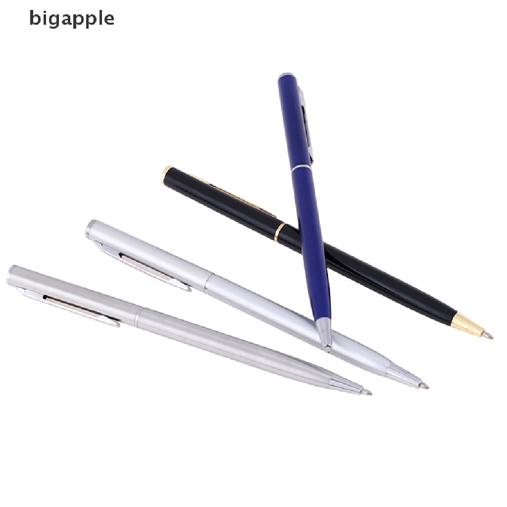 bigapple Luxury Metal Ballpoint Pen 1mm Black Ink Gel Pen Office Writing Stationery Gift RDG