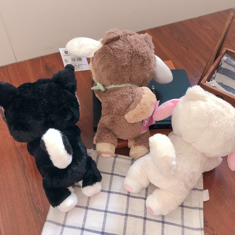 SANRIO Búp Bê Nhồi Bông Mềm Mại Hình Kuromi Đáng Yêu