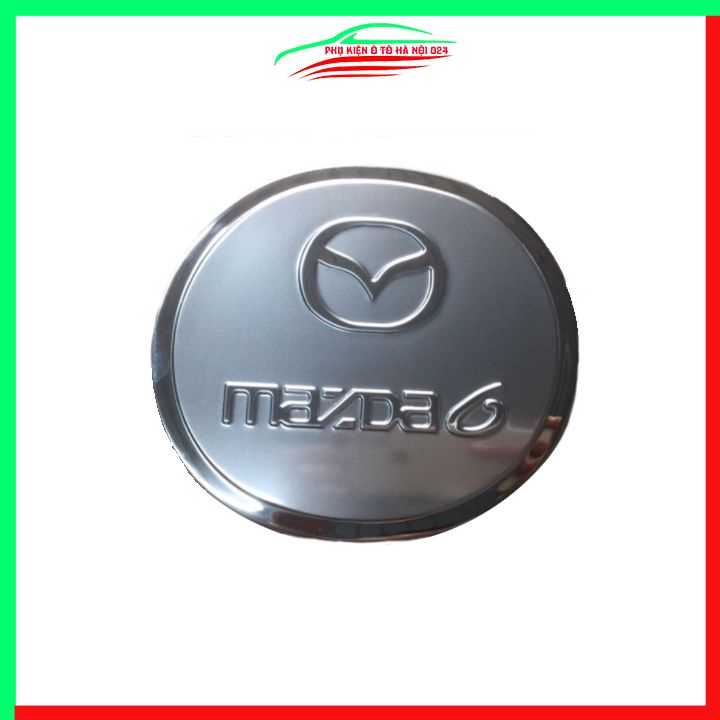 Ốp nắp xăng Mazda 6 2018 2019 mạ crom bảo vệ chống trầy trang trí ô tô
