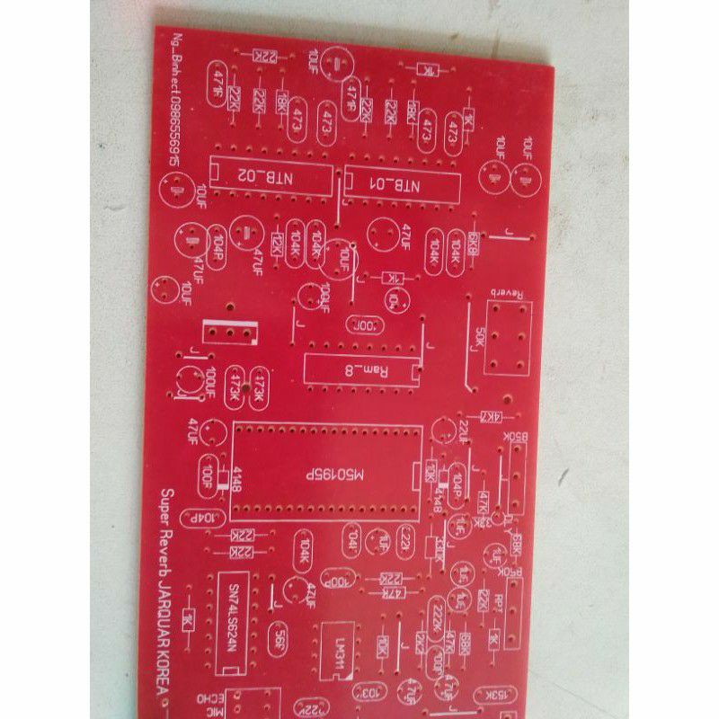 PCB echo reverb, mạch M50195.
