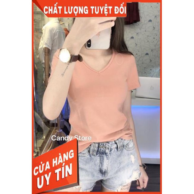 Áo thun trơn tôn dáng- vải đẹp- Hình shop chụp thật