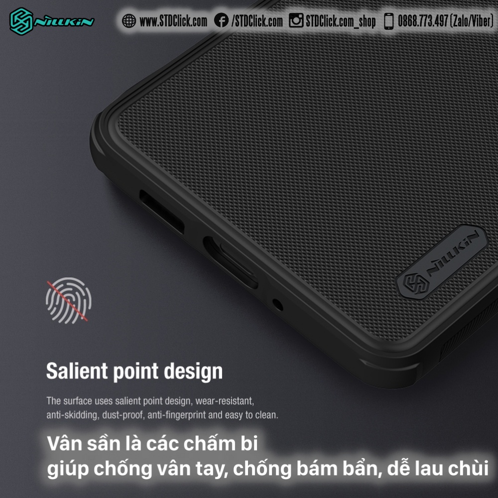 ỐP LƯNG SAMSUNG GALAXY A73 5G NILLKIN NHỰA CỨNG VIỀN DẺO CHÍNH HÃNG