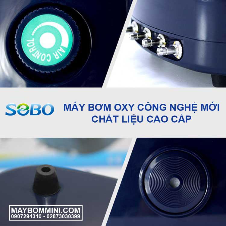 Máy bơm oxy hồ cá 4 vòi SOBO SB-948 siêu êm 8W
