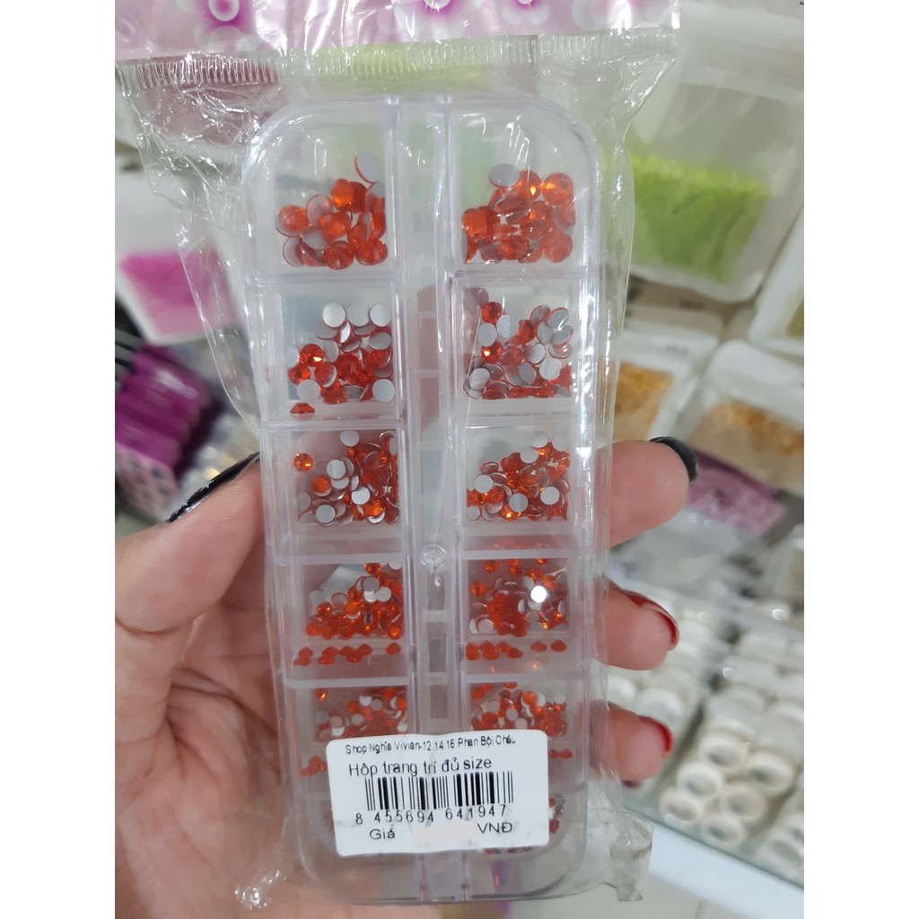 Hộp trang trí móng tay đủ size (NA5334)