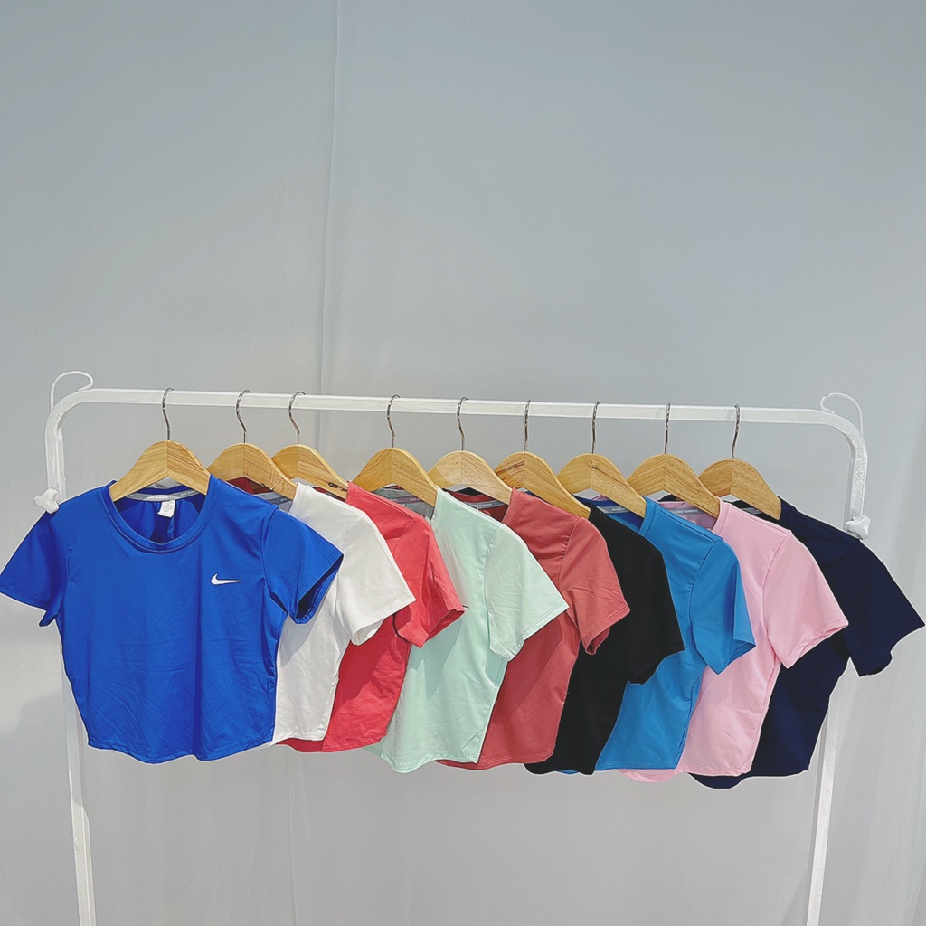 Áo Croptop Thể Thao Nữ Vạt Bầu, Xoắn Lưng