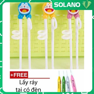 Combo 2 Đũa tập ăn xỏ ngon SOLANO cho bé tập ăn nhựa ABS an toàn hình hoạt hình dễ thương HG-001298