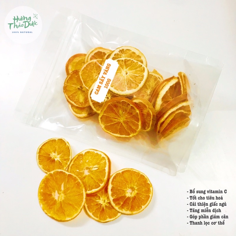 100G Cam Vàng Sấy Lạnh - Cam Tươi, Màu Đẹp