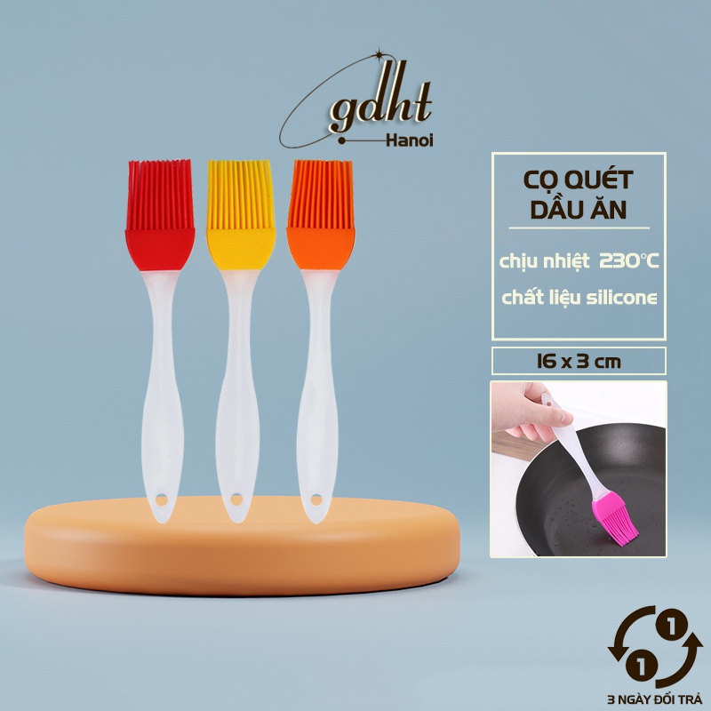 Chổi silicon quét dầu mỡ chổi quét dầu mỡ chịu nhiệt silicon đầu mềm dùng khi nấu ăn, làm bánh - Cọ quét dầu ăn