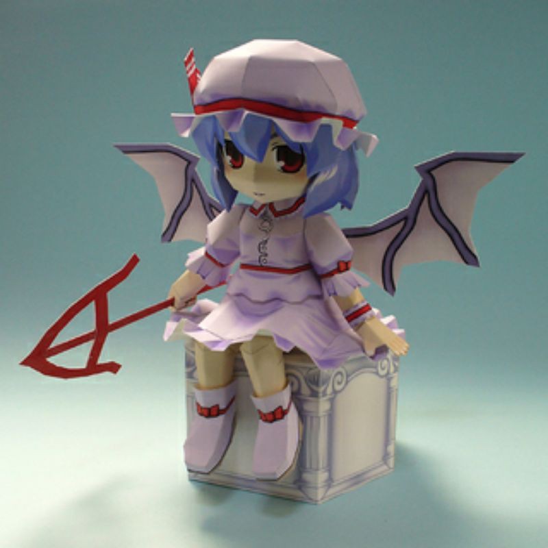 Mô hình giấy anime  Flandre Scarlet và Remilia Scarlet