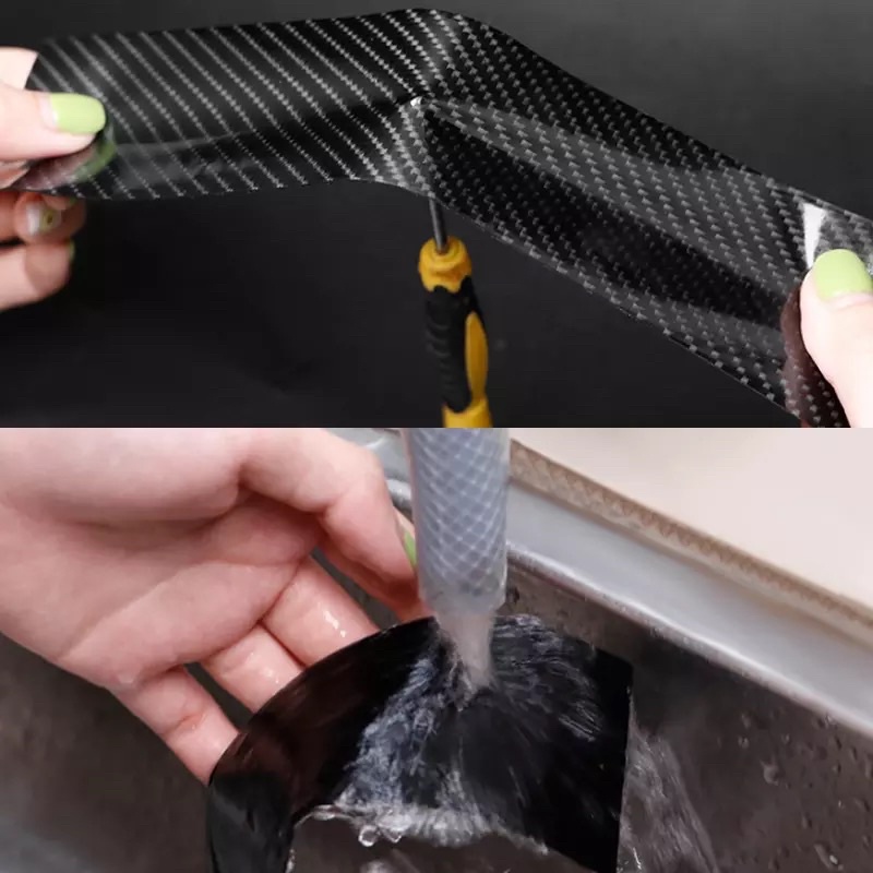Decal Nano 6D Dày - Dẻo Đa Năng, Chống Thấm, Chống Trầy Xước Cuộn Dài 2 Mét - Vân carbon hiệu ứng chiều sâu cực đẹp