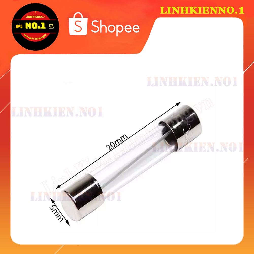 Cầu Chì Ống Cầu Chì Thủy Tinh 5x20MM 1A 2A 3A 4A 5A 6A 8A 10A 15A 20A