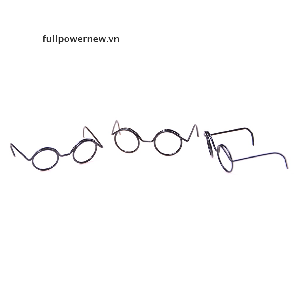 Set 2 Mắt Kính Gọng Tròn Cho Búp Bê BJD 1 / 6 30cm