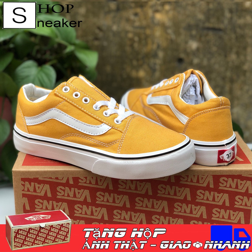 Giày Thể Thao Vans Old Skool Màu Vàng Đủ Size