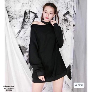 Áo lệch vai đóng ôze -HS