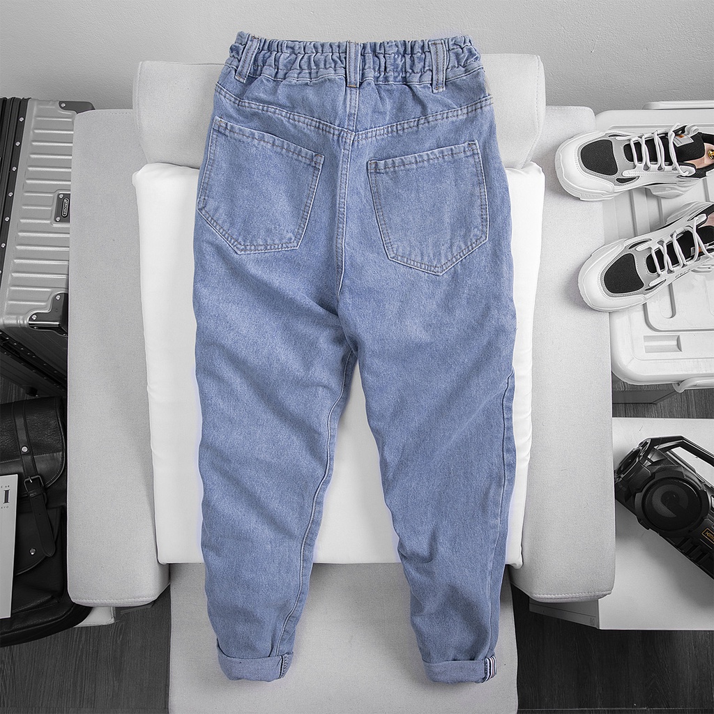 Quần Baggy Nam Nữ Unisex AROTI  Chất Vải Jean Dày Dặn Đẹp Cao Cấp Dáng Suông Rộng Thể Thao Trẻ Trung  J603-Đ