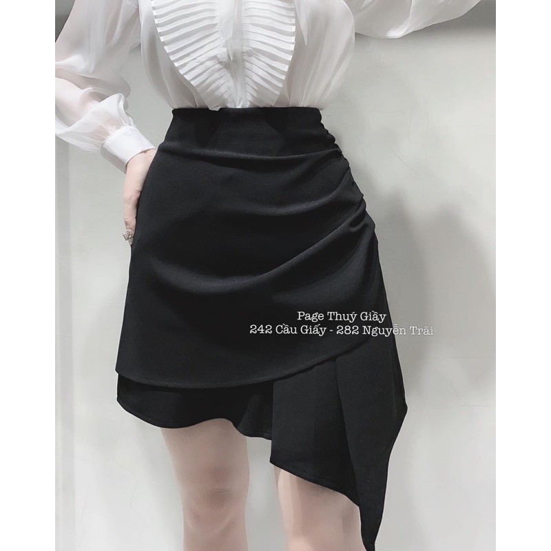 chân váy váy chữ A vạt lệch hàng chuẩn | BigBuy360 - bigbuy360.vn