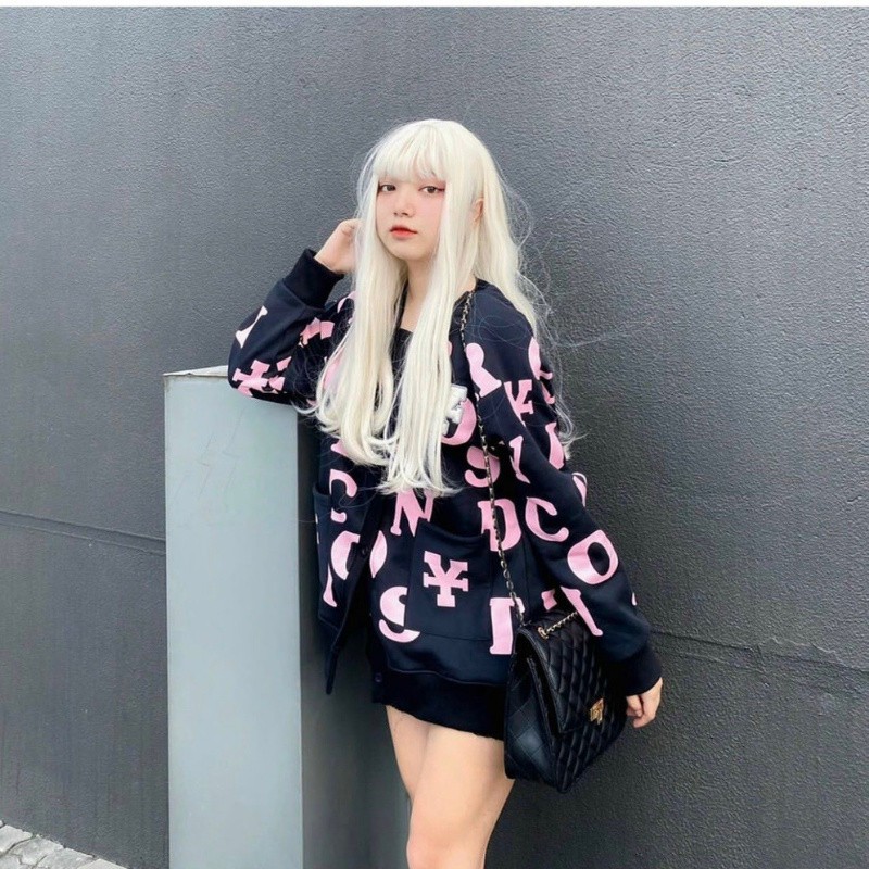 Áo khoác nỉ Cardigan Dirty rộng Ulzzang Unisex Áo nỉ nữ Cardigan bomber jacket Guvia Unisex | BigBuy360 - bigbuy360.vn