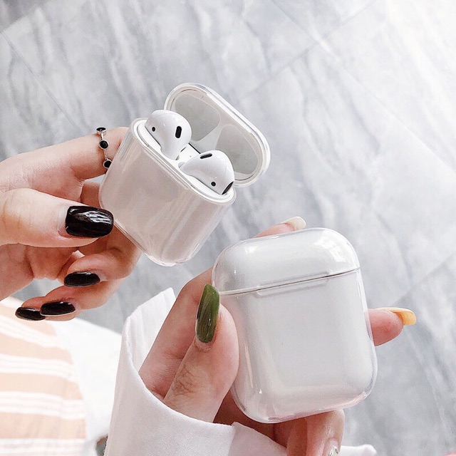 Vỏ Bảo Vệ Tai Nghe Airpods 1/2/3/Pro Trong Suốt Chống Trầy