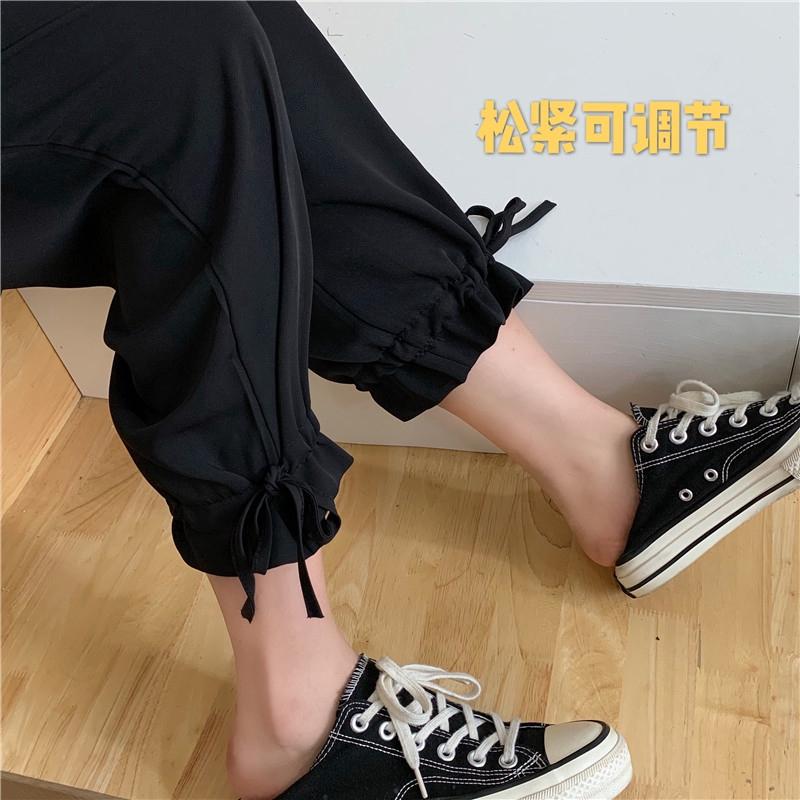 SUXI Quần 9 Tấc Nữ Lưng Cao Thời Trang Hàn