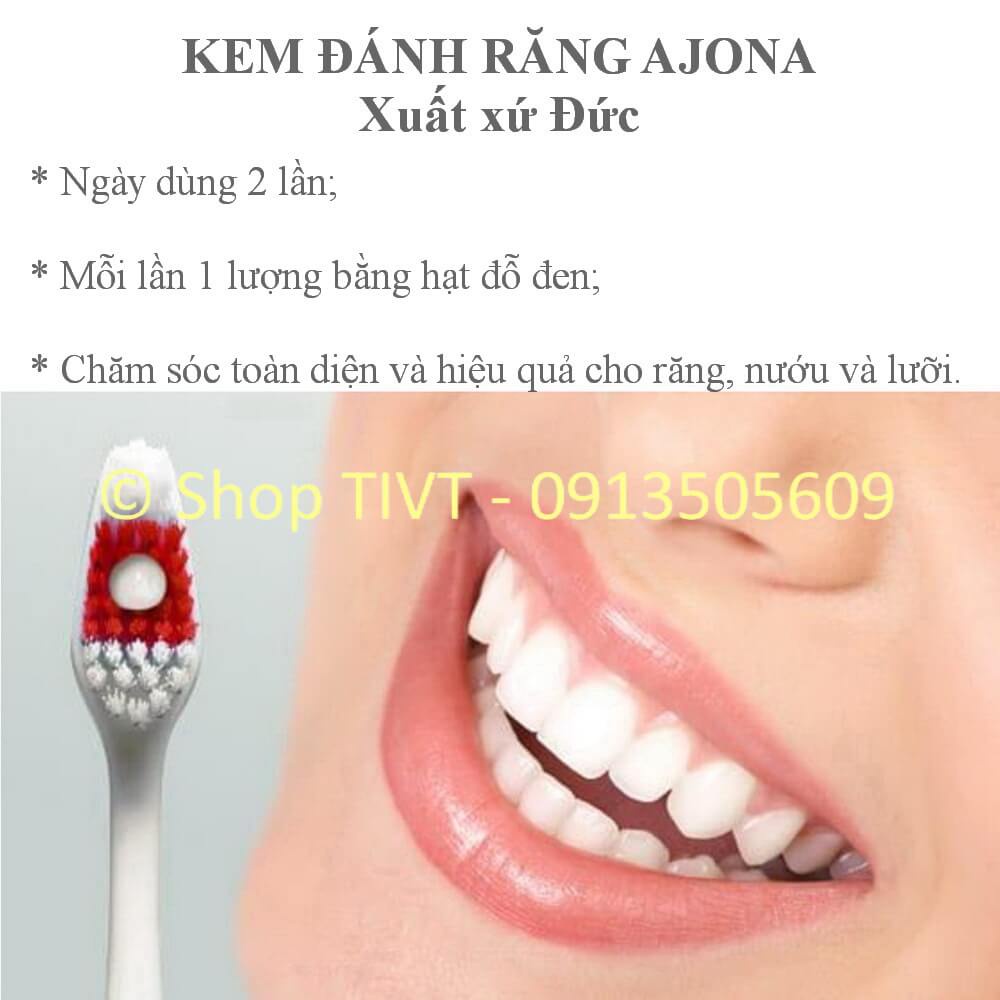 Kem đánh răng nội địa Đức Ajona, cực kỳ hiệu quả trong bảo vệ răng và khoang miệng, giúp răng trắng khỏe, thơm mát-TIVT