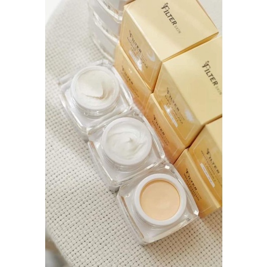 Bộ kem trắng da Filter Skin bộ 3 hộp : kem chống nắng , kem ban ngày , ban đêm.