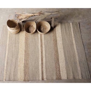 [Giá xưởng]Thảm cói mix bèo hình chữ nhật 150x90cm