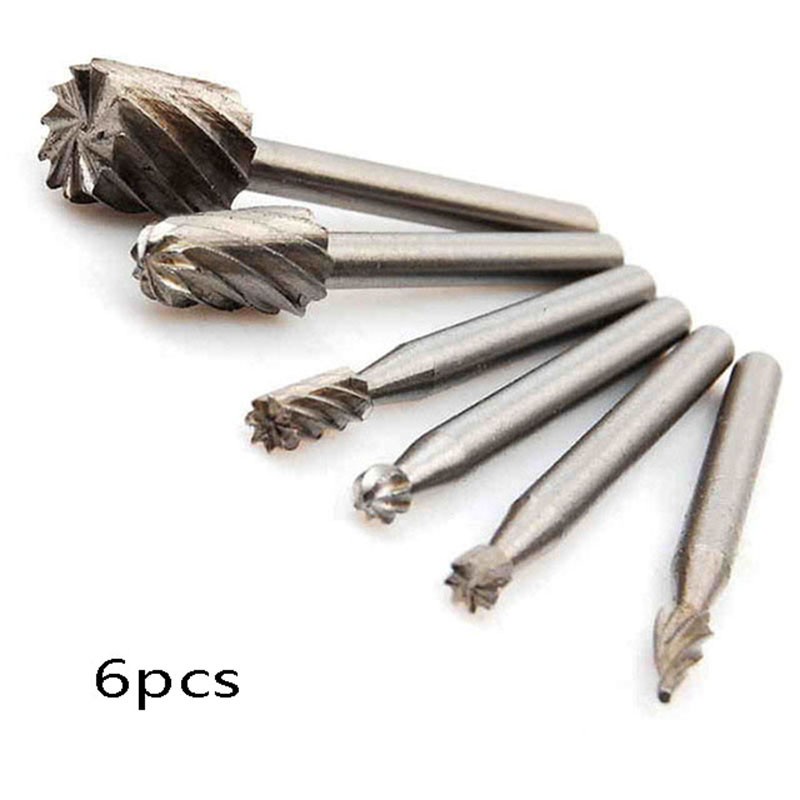 Set 6 mũi khoan 1/8" chuyên dụng cho máy mài gỗ kim loại