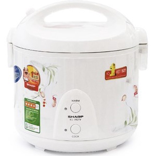 Nồi cơm điện, nồi cơm điện sharp 1.8l thái lan, hàng chính hãng mã ks 19et bảo hành 12 tháng