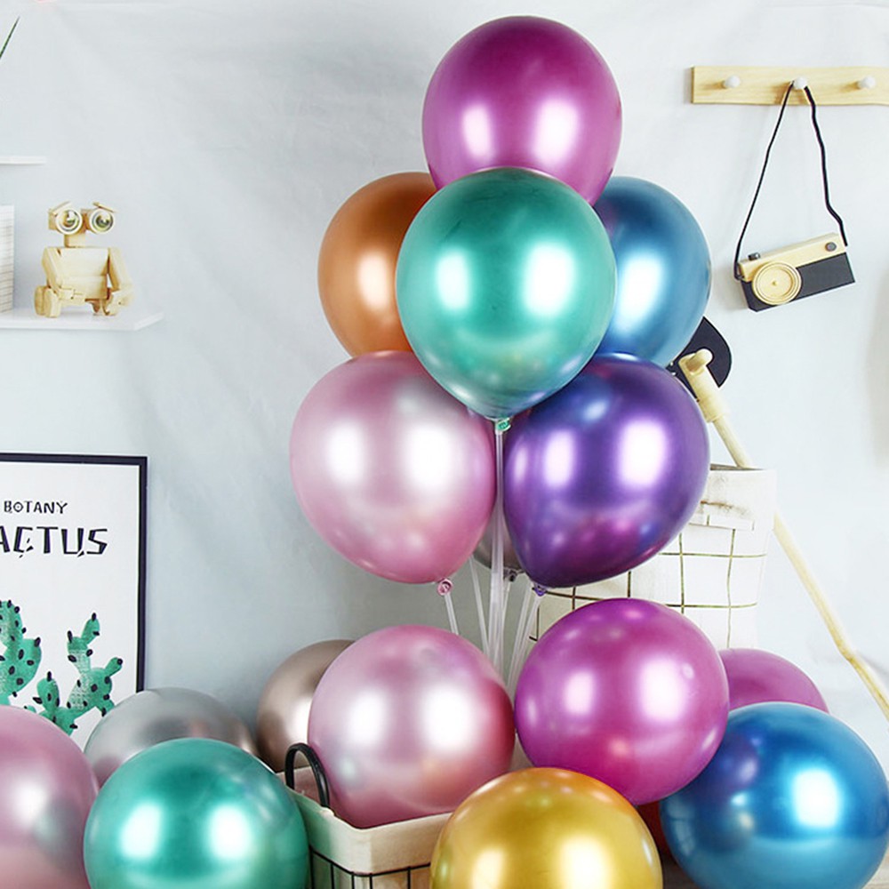 1 Bong Bóng Kim Loại Dày 30.48 cm Nhiều Màu Sắc Dùng Trang Trí Tiệc Cưới / Sinh Nhật / Lễ Tốt Nghiệp | BigBuy360 - bigbuy360.vn