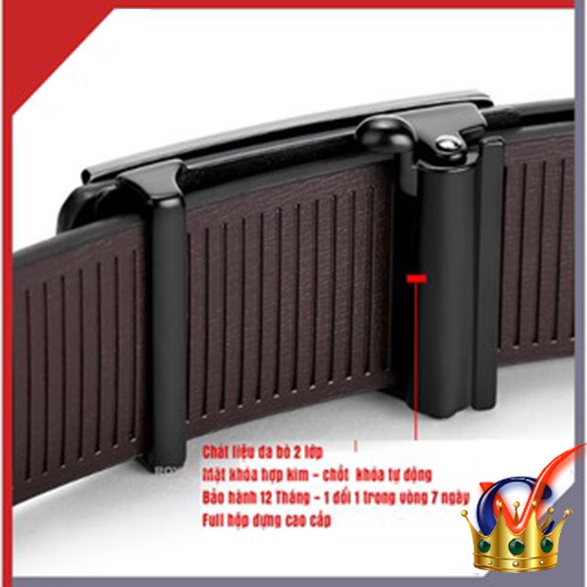 Thắt lưng da nam-dây nịt da bò 2 lớp EMRENEW POLO-cao cấp bản 3.4cm-BH 12T