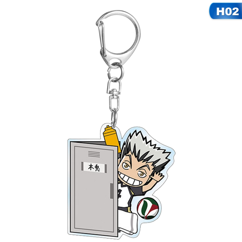flowersqueen Móc khóa Hình Nhân Vật Anime Haikyuu Dễ Thương