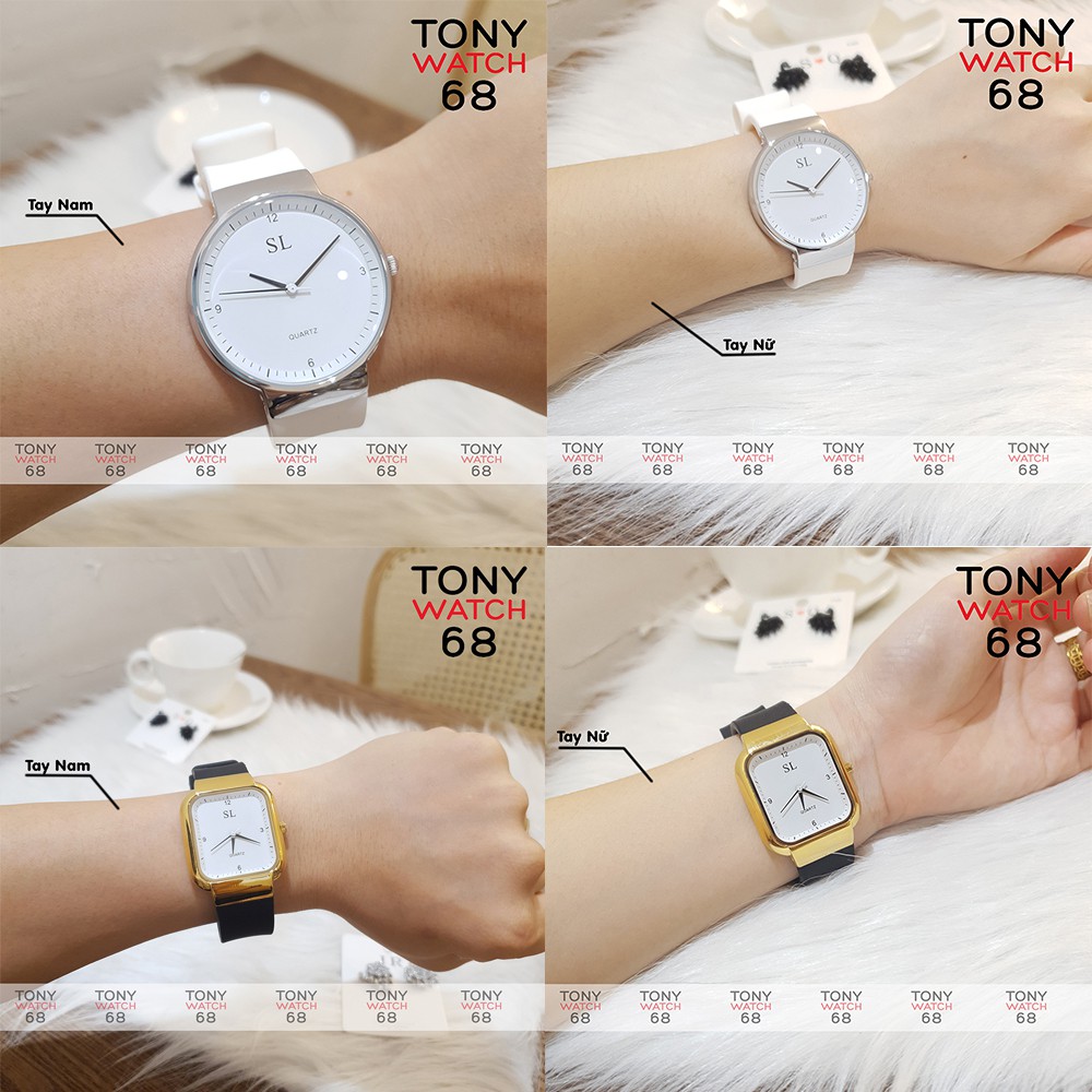 Đồng hồ đeo tay nam nữ SL Apple Watch dây cao su mặt vuông chính hãng chống nước | BigBuy360 - bigbuy360.vn