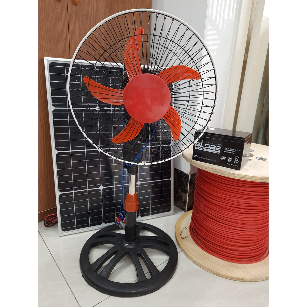 Quạt sạc ác quy 12v dùng khi cúp điện