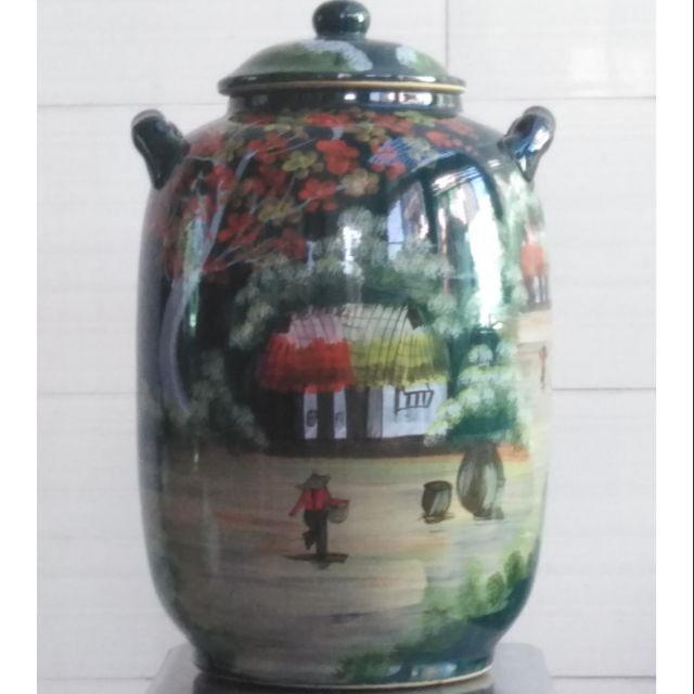 Bình ngâm rượu gốm sứ Bát Tràng