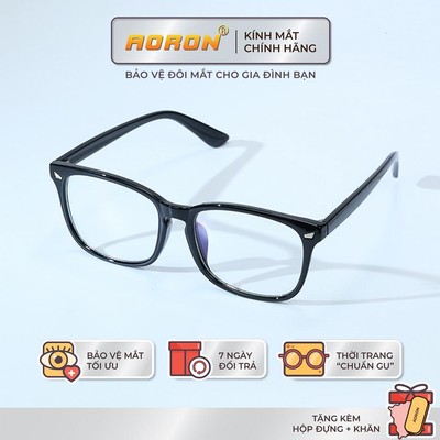 Kính Chống Ánh Sáng Xanh Gọng Vuông AORON Dành Cho Nam Và Nữ Chống Nhức Mỏi Mắt Hạn Chế Cận Thị-AK075
